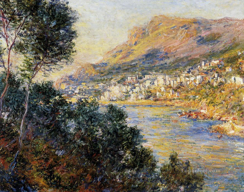 Monte Carlo Seen from Roquebrune Claude Monet Landscapes river Oil Paintings